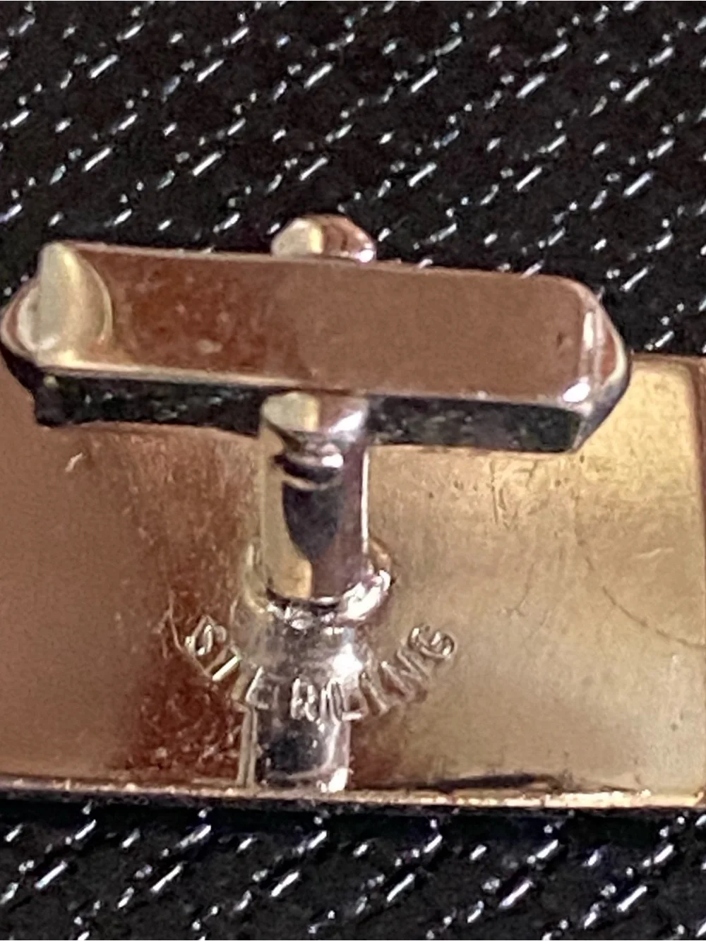 Vintage men’s brushed Sterling Silver cufflinks